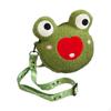 Frog Crossbody Bag Plush Shoulder Handbag Purse for Walking Girls Beach Travel