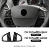Real Dry Hard Carbon Fiber Sticker Trim For Renault Fluence Megane 3 RS 2009 2010 2011 2012 2013 2014 Car Steering Wheel Button
