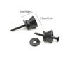 2pcs Guitar Strap Lock Pins Peg Metal Black Silver for Acoustic Electric Guitar Ukulele Bass Universal