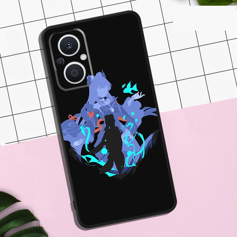 Чехол Sangonomiya Kokomi Genshin Impact Для OPPO Reno 13F 13 12 12F 11 11F 8T 7 8 10 Pro OPPO Find X8 Pro X6 X3 X5 Lite