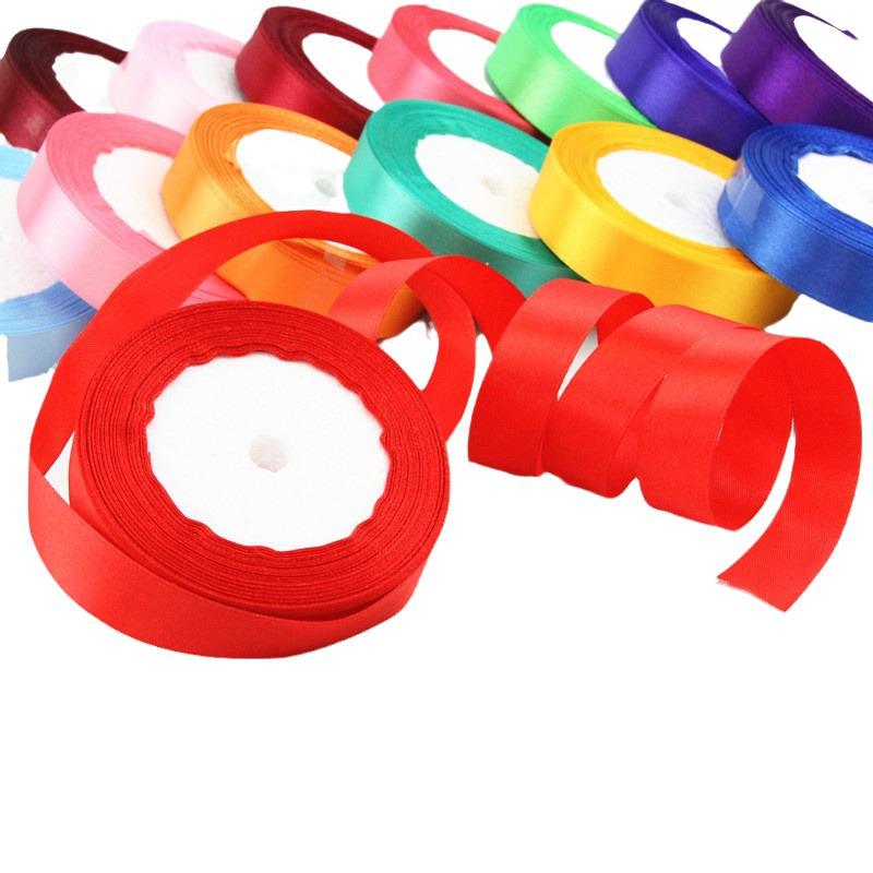 2 см Атласная полиэстеровая лента для подарков, сувенирной упаковки, украшения свадебного торта и перевязывания.