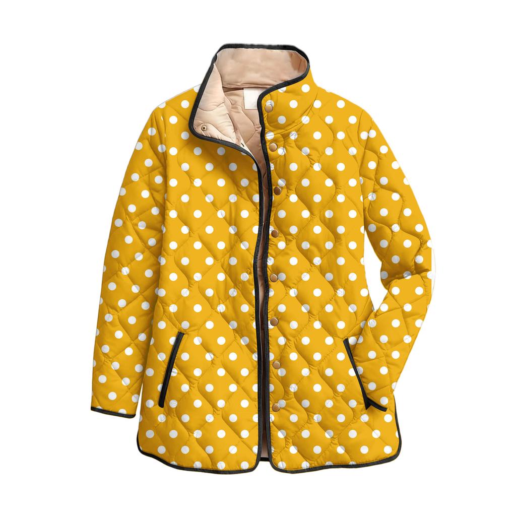 Женская хлопковая куртка с цветочным принтом, воротником-стойкой, плиссировкой, длинными рукавами и пуговицами