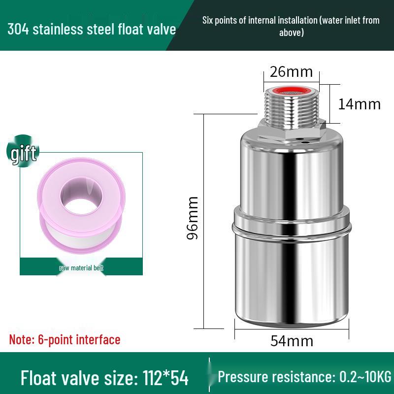 304 Stainless Steel Automatic Float Valve for Water Level Control