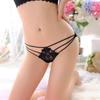 Эротические трусики женские сексуальные костюмы кружевные цветочные банты нижнее белье трусики стринги трусики прозрачные сетчатые трусы с низкой талией