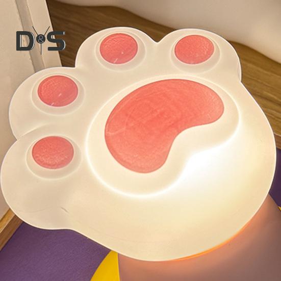 Ночной светильник «кошачья лапка» с таймером автоматического выключения, мягкий свет, без мерцания, с регулировкой яркости, милый дизайн, детский ночник «кошачья лапка», украшение для рабочего стола