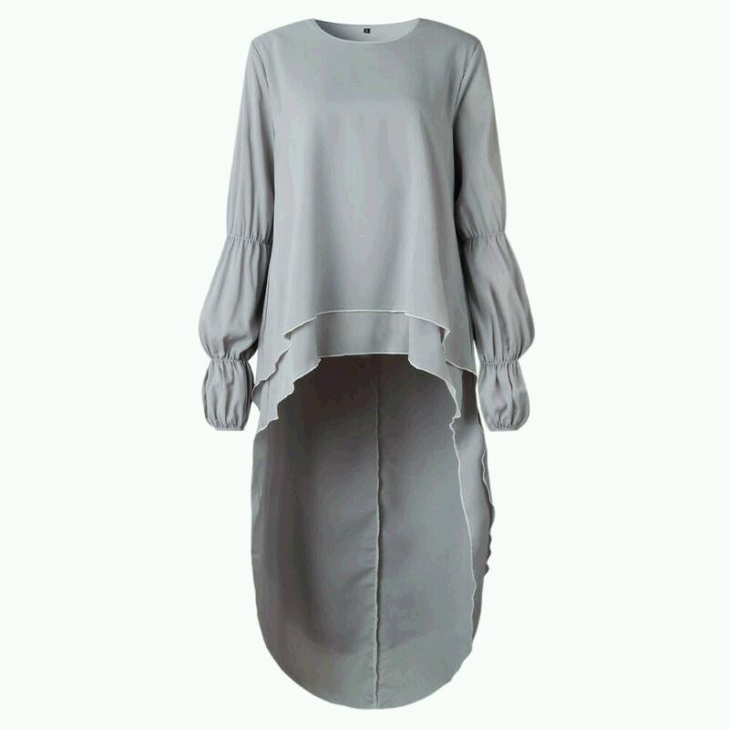Женская блузка, рубашка, асимметричная рубашка, рубашка с длинным рукавом