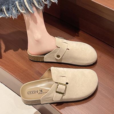 Мода Sandalias de mujer verano 2024 Женские замшевые мюли Тапочки Мужские женские сандалии Поддержка свода стопы Уличные слайды Домашняя обувь chanclas
