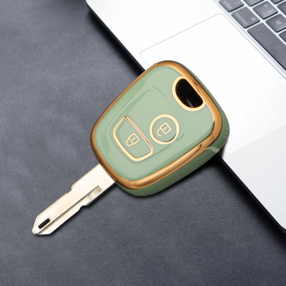 Новый чехол для ключей из ТПУ для Peugeot 106 107 206 207 306 307 406 407 для Citroen C1 C4, защитная крышка для дистанционного управления, аксессуары