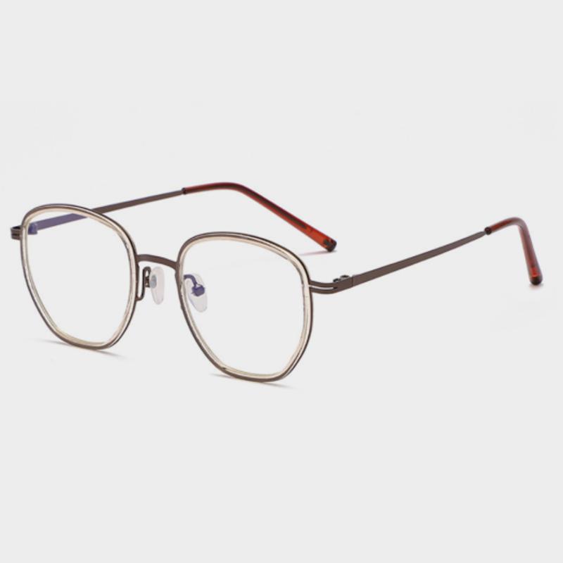 LOOKING4U NeoRetro B374 C2 Коричневые очки с блокировкой синего света