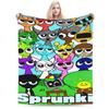 Sprunki Game Blankets Flannel  Lightweight Thin Throw Blankets for Bedroom Sofa Bed Rug