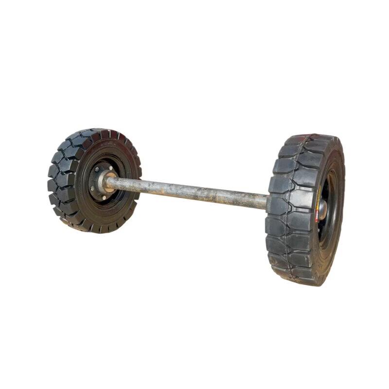 Rongyu 2.5-Ton Flatbed Trailer Axle Assembly with 600-9 Pneumatic Tire