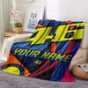 Custom Name,46 Printed Flannel Blanket, soft throw for bedroom sofa, washable, Christmas present, great gift.