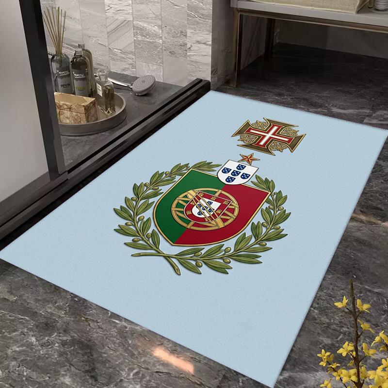 Portuguese Military Emblem carpet Living room and bedroom mats Home Decor Bathroom mat Dormitory decoration Art