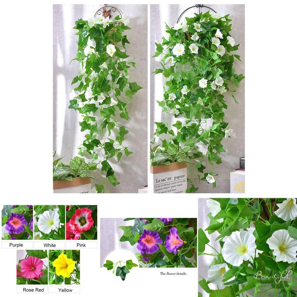 Искусственные шелковые цветы Ипомея Вьюнок Для Идеального Декора Стен и Сада**