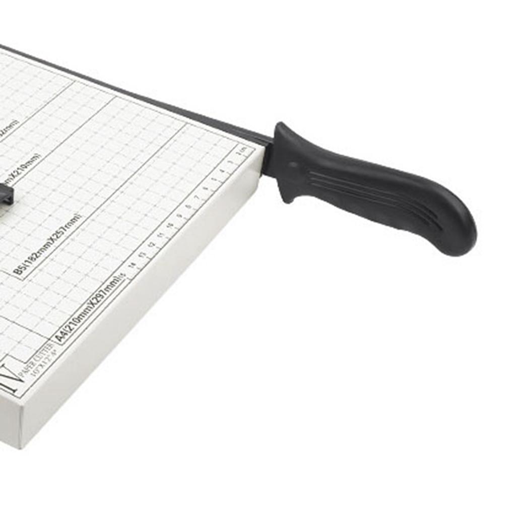 12in Paper Cutter Hard Wearing Precise Scale Sharply Blade Comfortable Handle Photo Paper Card Trimmer 30x25cm