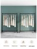 Adjustable Floor-Standing Clothing Rack with Wheels for Women's and Children's Wear