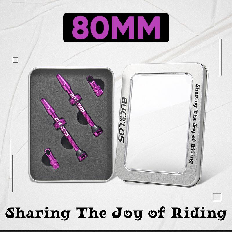 BUCKLOS Tubeless Valves MTB Road Bike Presta Nipple 40/44/55/60/65/80/100MM Bicycle Tubeless Tire Valve Removable Core Bike Part