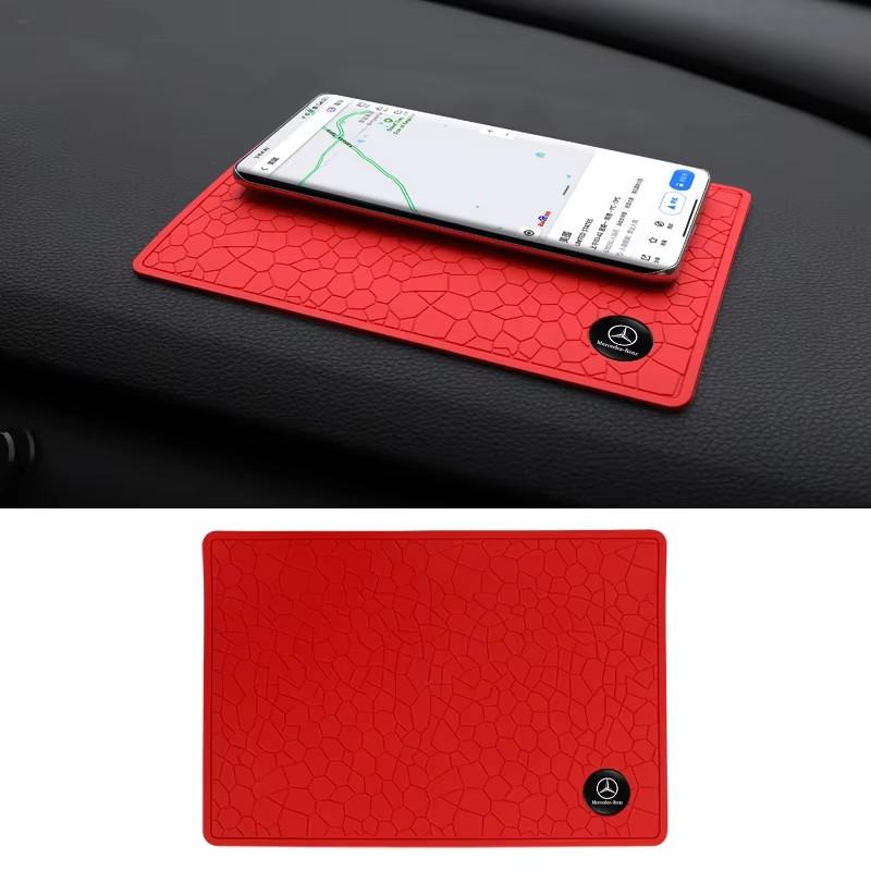 CQL1 1PCS Car Dashboard Phone Non Slip Mat For Mercedes Benz B/C/E/S Class GLC GLE Anti Slip Gel Pad Interior Mouldings LWFHD-354