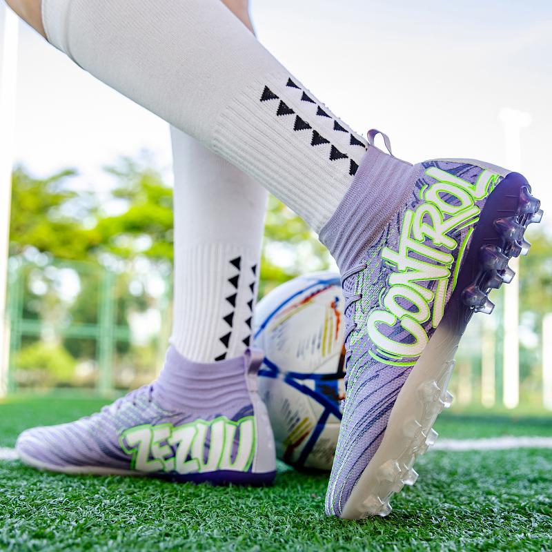 Новые мужские футбольные бутсы Нескользящие футбольные кроссовки Для улицы Дропшиппинг Футзал Матч Тренировка Профессиональные Унисекс Спортивные кроссовки FG/TF