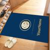 Inter Milan Personalized Text Floor Mat Design for Kitchen Bedrooms Dining Room Dormitory Antislip Carpet Decorate Offices Spiritual Gift
