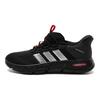 adidas Cloudfoam Амортизация Дышащие Легкие Низкие Ходьба Обувь Унисекс Черный Серебристый Красный KJ5918