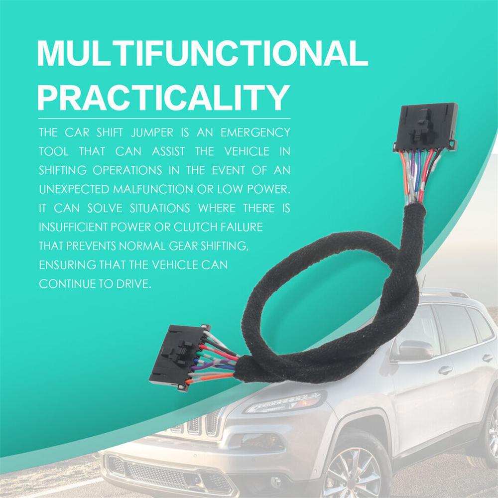 Серебристая накладка селектора с комплектом жгута проводов подходит для 2014-2018 Jeep Cherokee 5YD27XSAAA