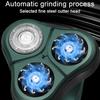 Men Electric Shaver LED Display 3 Heads USB Rechargeable Travel Rotary Razor Cordless Hair Beard Trimmer Remover Tool Father Boyfriend Gift