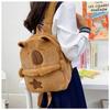 Large Capacity School Backpack Star Stuffed Toys Schoolbag Cute Capybara Backpack  Gifts
