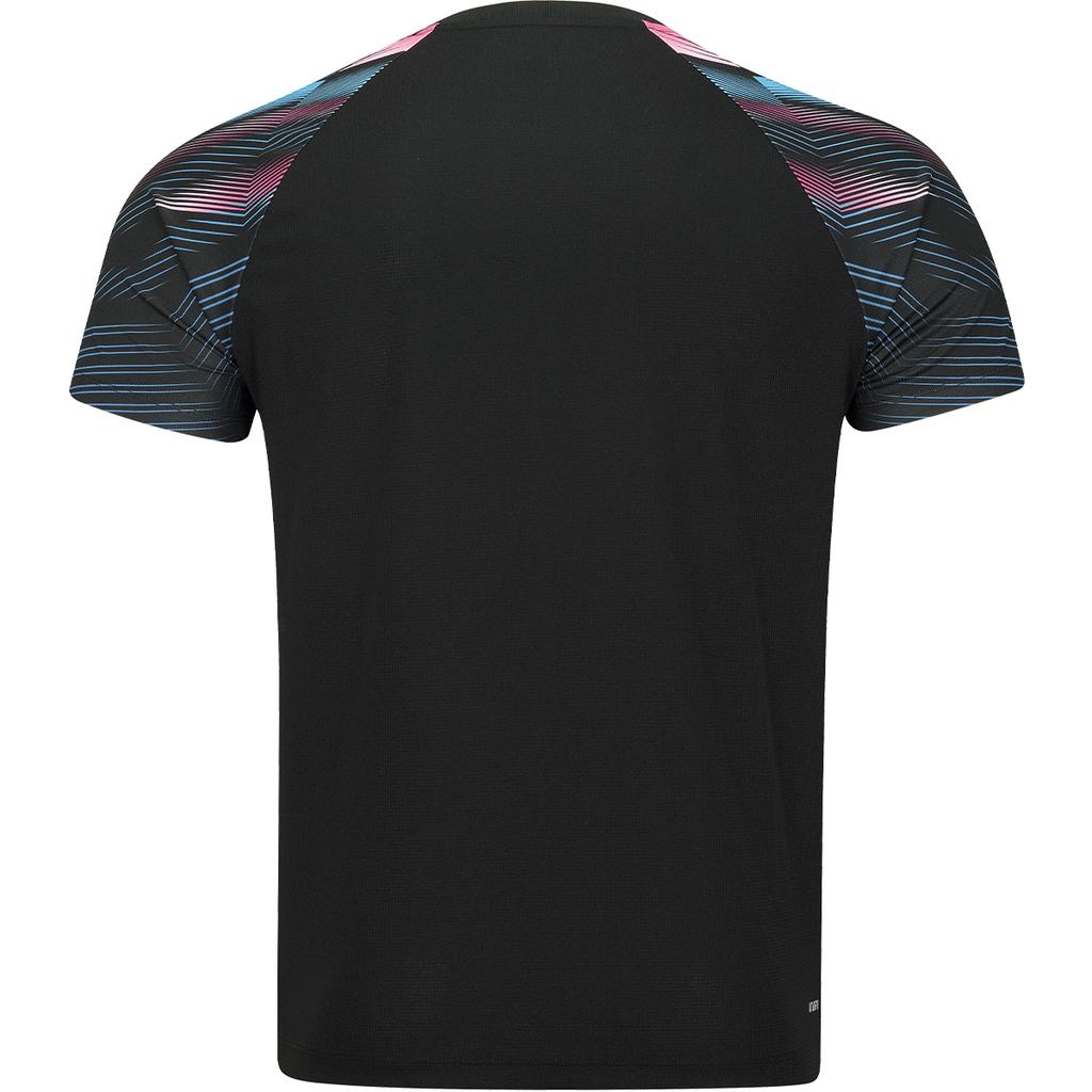 Li Ning Футболки Унисекс Черные с V-образным вырезом AAYV157-1