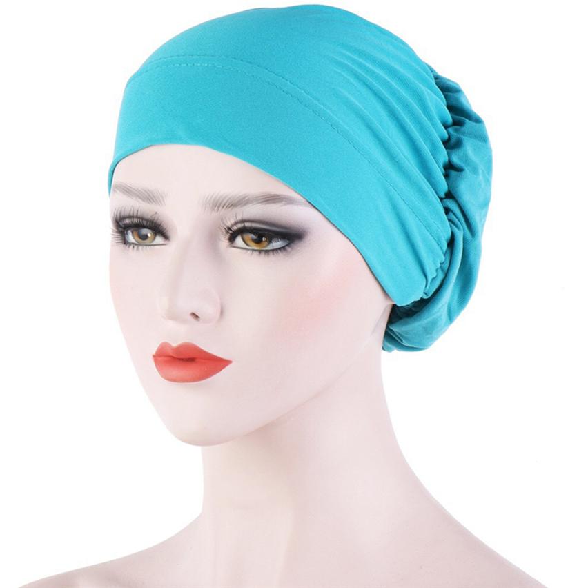 Cancer Chemo Cap Hijab Turban Hat Headwear Hijab Wrap Muslim Hair Loss