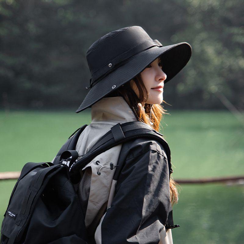 Солнцезащитная водонепроницаемая шляпа-ведро с завязками на шнурке для спорта, быстросохнущая, летняя шляпа для альпинизма