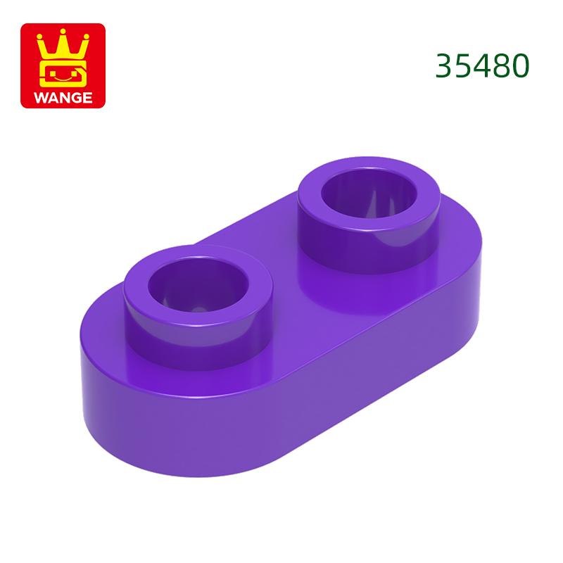 Нетоксичный 370 шт./лот 35480 Круглый 1x2 Открытый штырек Короткий круглый с 2 отверстиями Блок Moc Цветные Аксессуары Совместимые с Кирпичиком DIY Игрушки