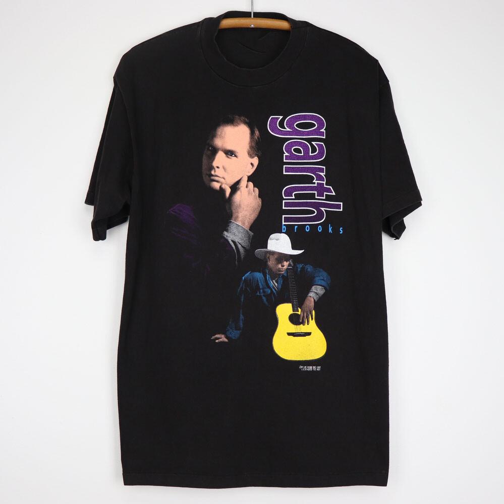 Черная унисекс хлопковая футболка с коротким рукавом Garth Brooks S-234XL Унисекс футболка
