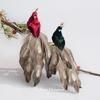 Fabric Material Christmas Peacock Ornaments Artificial Peacock Decor  Christmas Season