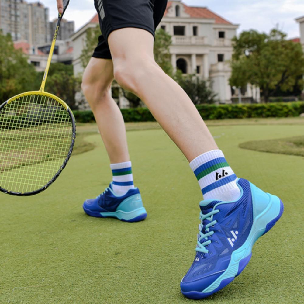 Обувь для бадминтона Мужская нескользящая дышащая сверхлегкая тренировочная теннисная обувь Нескользящая амортизирующая спортивная обувь Обувь для бадминтона