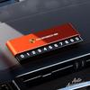 snprg4 Car Temporary Parking Number Plate Aluminium Alloy Slide Adjustable Sticker For Porsche Boxster Cayman Taycan 911 Macan Panamera