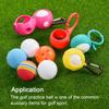 PATIKIL Golf Practice Pack of 72mm Limited Flight Plastic Golf Training Hollow Airflow Golf Balls for Driving Range Swing for Pets Balls, 6, Balls,