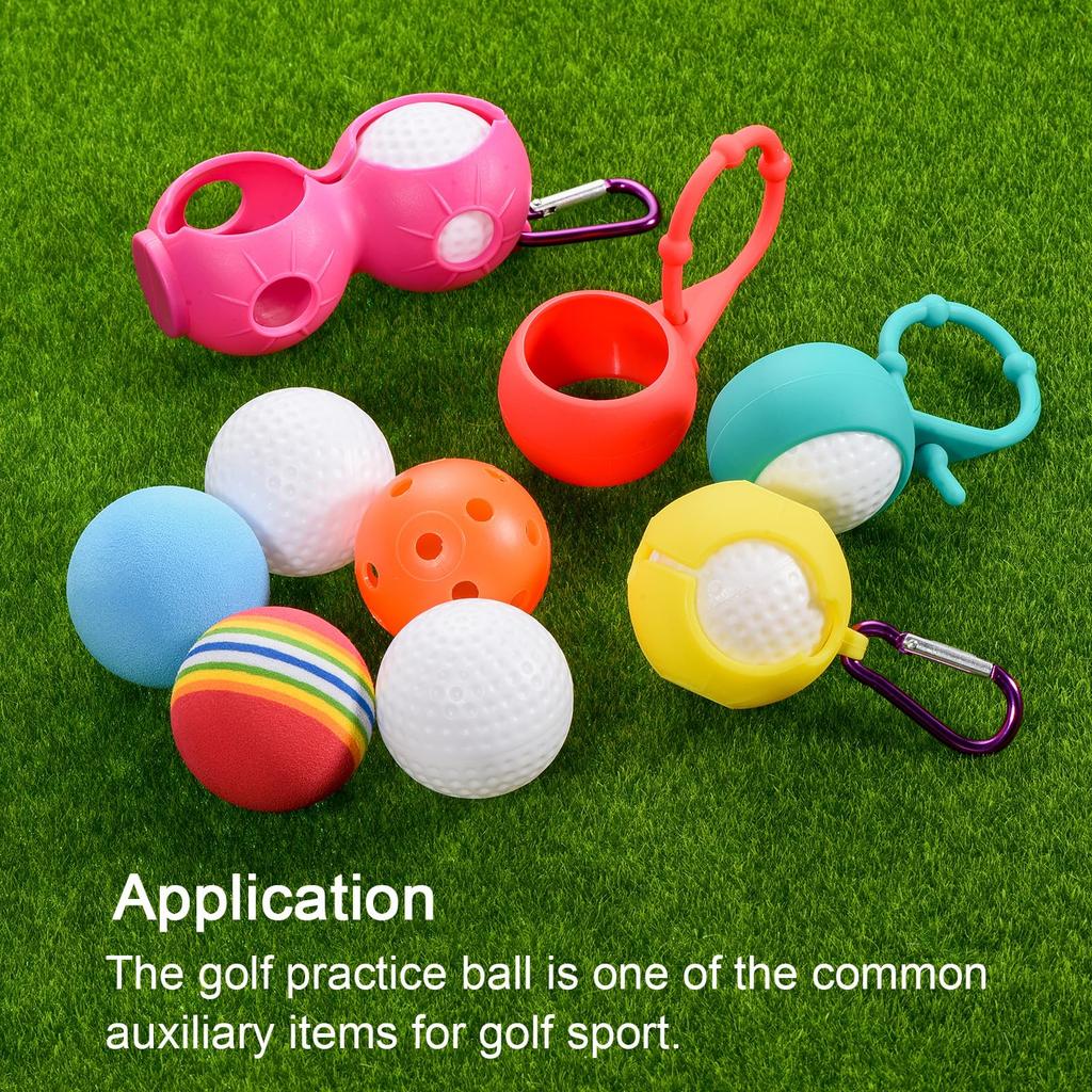 PATIKIL Golf Practice Pack of 72mm Limited Flight Plastic Golf Training Hollow Airflow Golf Balls for Driving Range Swing for Pets Balls, 6, Balls,