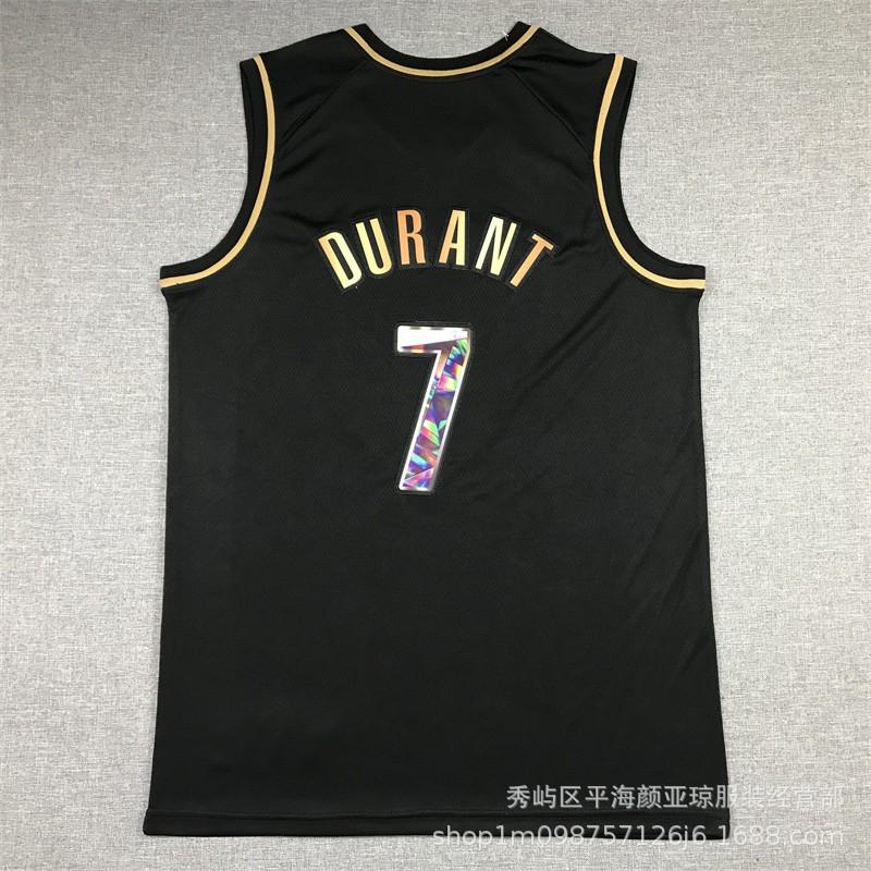 Embroidered Brooklyn Nets 7 Kevin Durant Basketball Jersey Men Women Sportswear Breathable Bamboo Charcoal Fiber