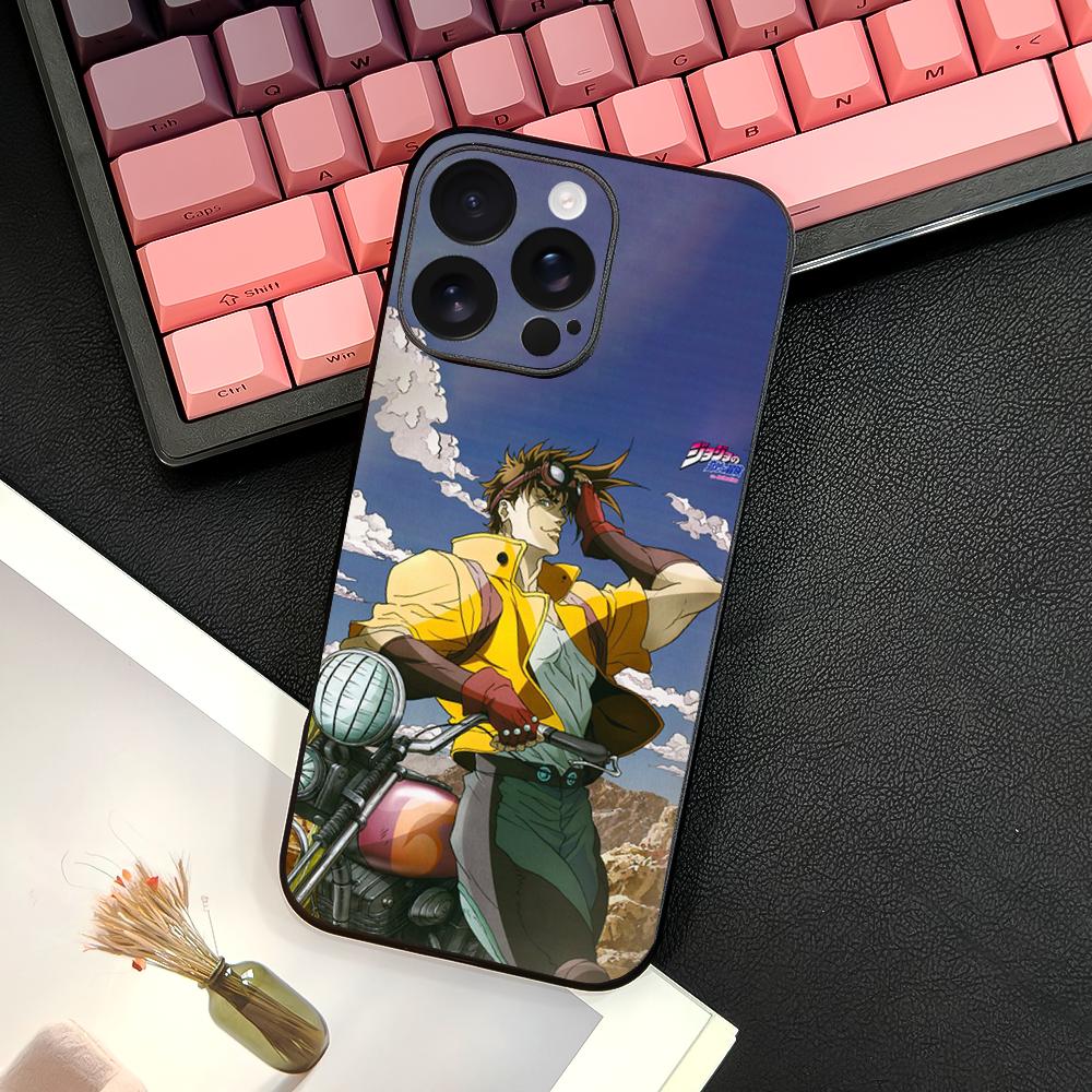 Горячий аниме-чехол для телефона J-JoJo's Bizarre Adventure для iPhone 16 15 14 13 12 11 PRO MAX PLUS Mini, мягкий ТПУ, приятный для кожи