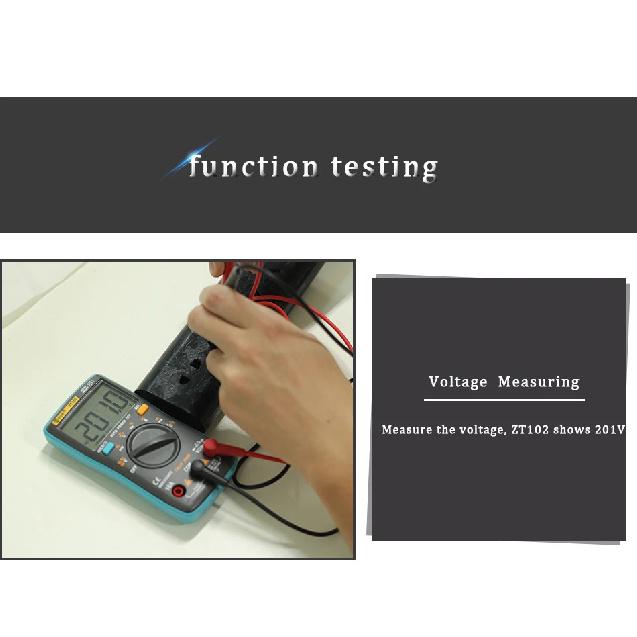 BSIDE Digital Multimeter ZT301 True-RMS DC/DA Voltmeter Ammeter Multimetro DMM Resistance Ohm Cap Hz Temp Tester