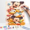 Disney oil painting painting art Mickey Mouse and friends handmade diy painting home decoration gift