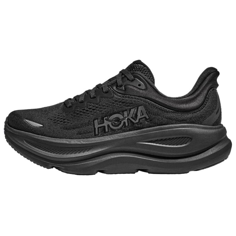 HOKA One One Bondi 9 Comfortable Versatile Durable Breathable Low-Top Long-Distance Running Shoes Women Sneaker Black 1162014-BBLC