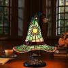 Yousheng Witch Hat Lamp LED Night Light Soft Glow Battery Powered Handmade Gothic Wizard Hat Shape Light Bedside Lamp Decoration