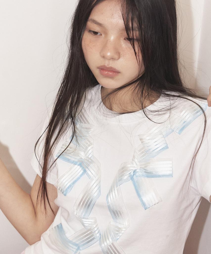 Футболка с лентой Yeongmailweeo (синий)