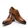 Men's Genuine Leather Oxford Shoes Business Wedding Banquet Party Suit Italy Designer Fast Delivery New Style