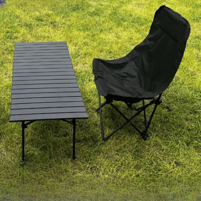 OIMG Outdoor Portable Folding Moon Chair