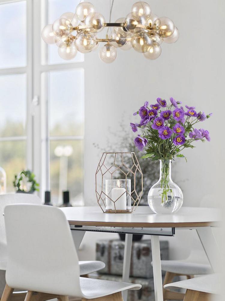 4 шт. искусственных цветов мака шелковые букеты для домашнего декора, свадьбы, украшения стола и вечеринок искусственные цветочные композиции своими руками