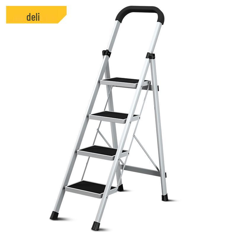 Deli Foldable 4-Step Steel Stepladder
