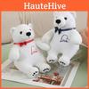 White Bowtie Bear Plush Toy Cartoon Animal Stuffed Doll Decoration Gift Kids
